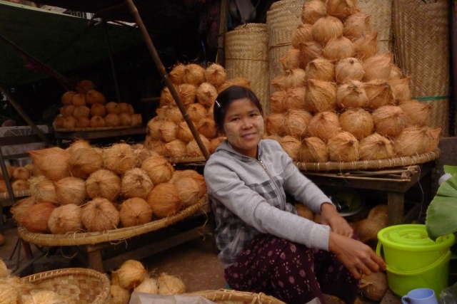 Girl at Mandalay Market 