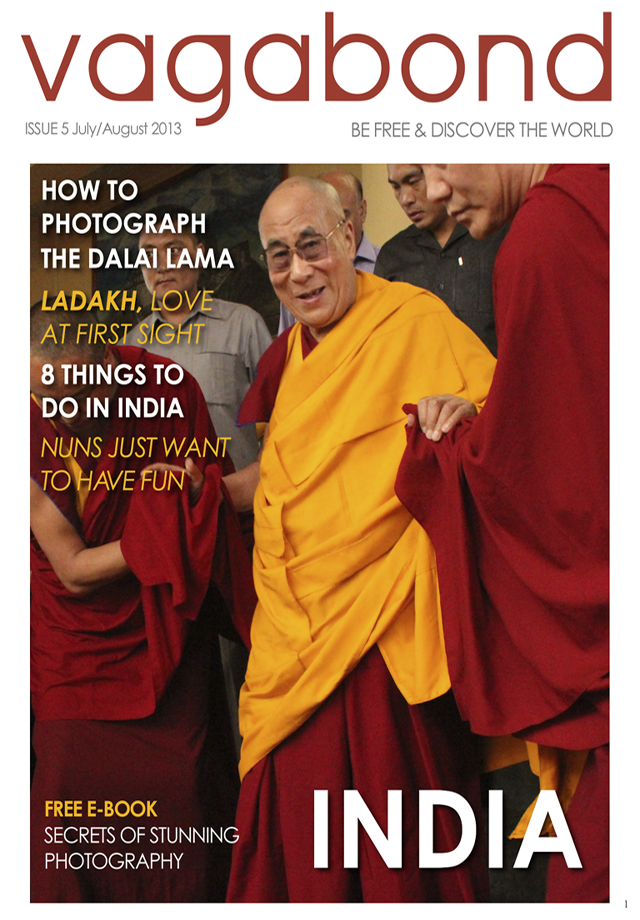 Dalai Lama in India http://tinyurl.com/byg76kx Get Vagabond Mag Now in the itunes store